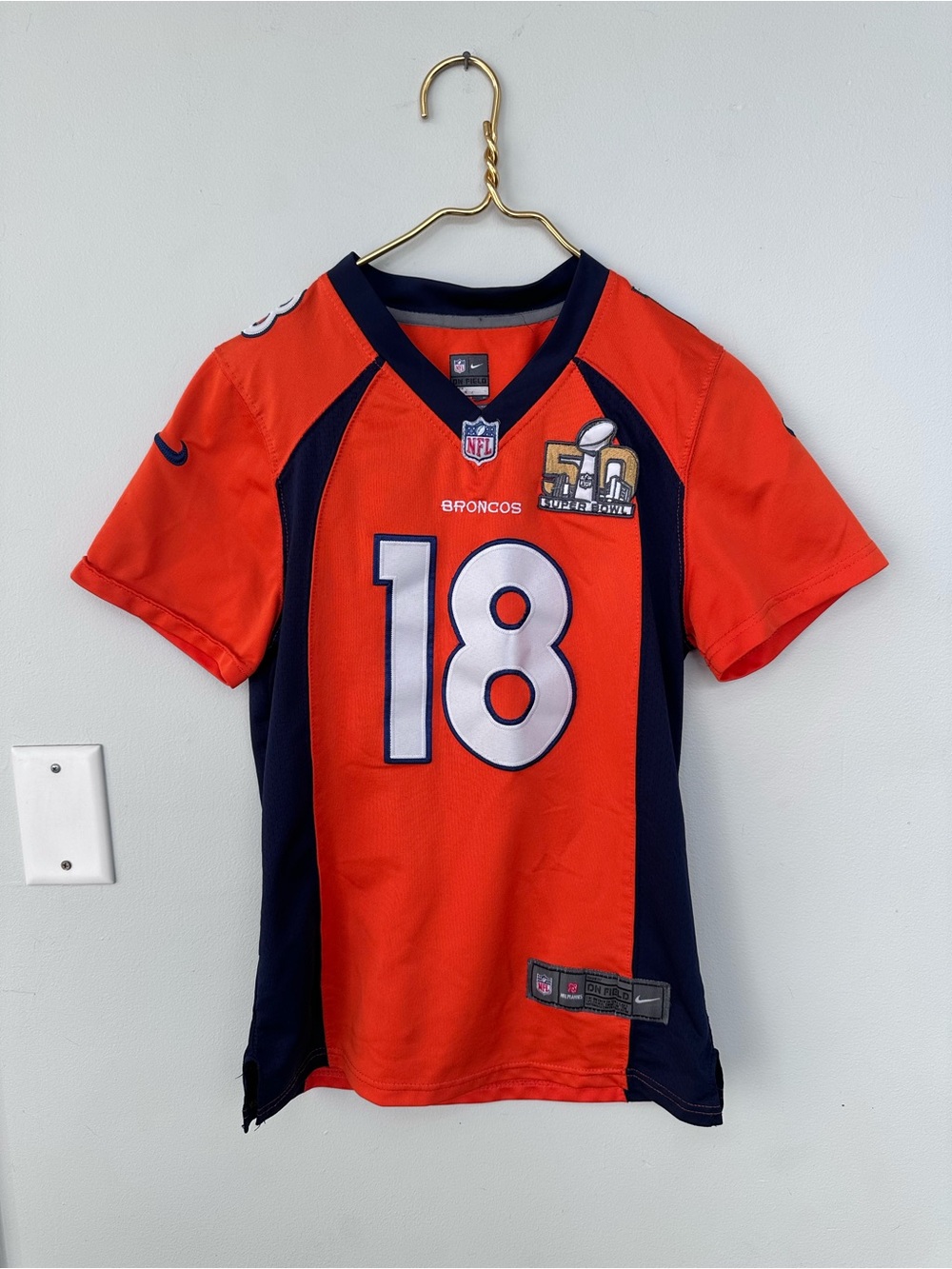 Broncos #18 Football Peyton Manning Women’s Jersey